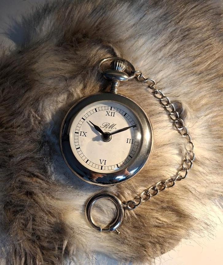 Zakhorloge Riviera Maison, Huis en Inrichting, Woonaccessoires | Klokken, Zo goed als nieuw, Overige typen, Analoog, Ophalen of Verzenden