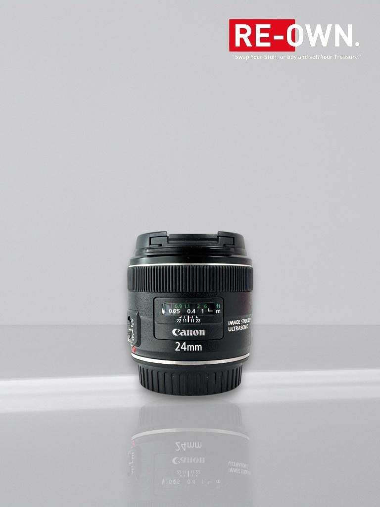 Canon EF 24mm F/2.8 IS USM (topstaat +garantie)Kom inruilen!, Canon, ., Zo goed als nieuw, .