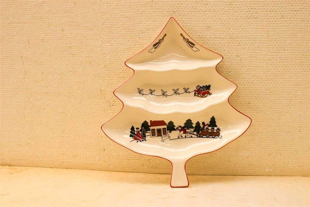 Masons Christmas Village porseleinen serveerschaal 50867, Ophalen of Verzenden