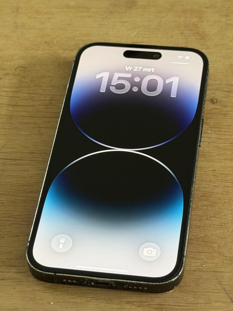 Erg Nette iPhone 14 Pro Black 128GB, met 100% batterij, Apple, ., Zwart, Ophalen of Verzenden