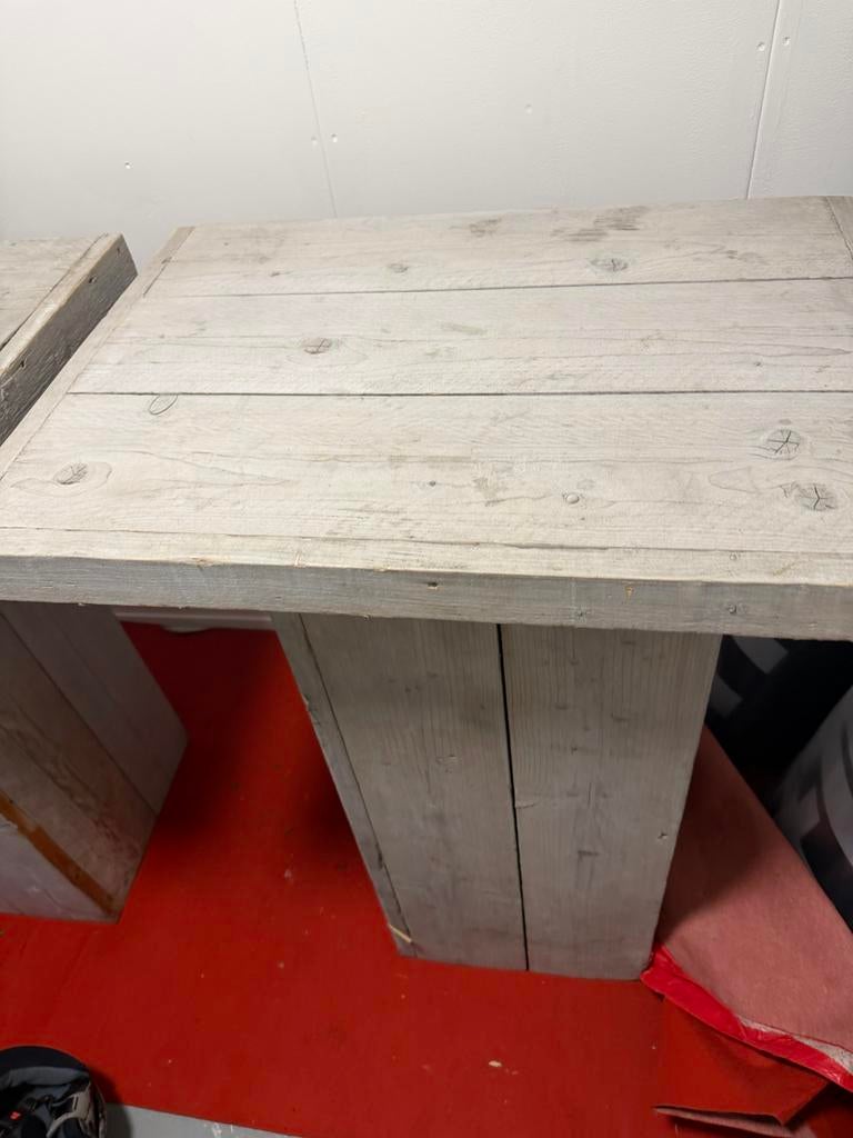 Staand tafels van puure oude eiken hout!!!, Huis en Inrichting, Tafels | Eettafels, Gebruikt, 100 tot 150 cm, Rechthoekig, Overige houtsoorten