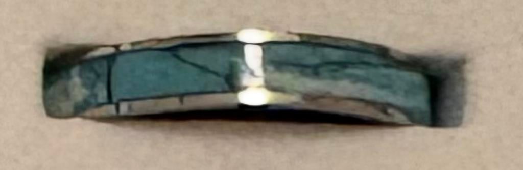 Ixxxi ring zilver blauw parelmoer aqau turquoise maat 18, Sieraden, Tassen en Uiterlijk, Ringen, 18 tot 19, Blauw, Ophalen of Verzenden