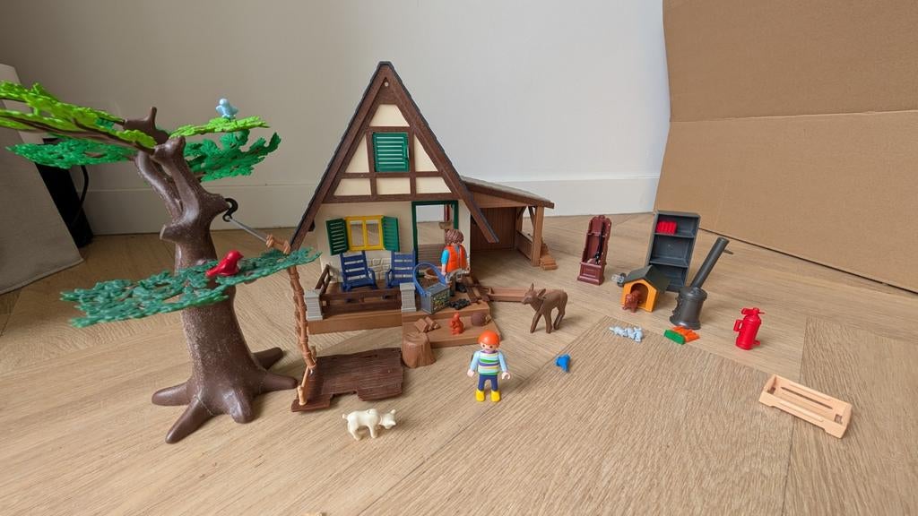Playmobil Boswachtershuis 4207 met veel accessoires, Ophalen of Verzenden