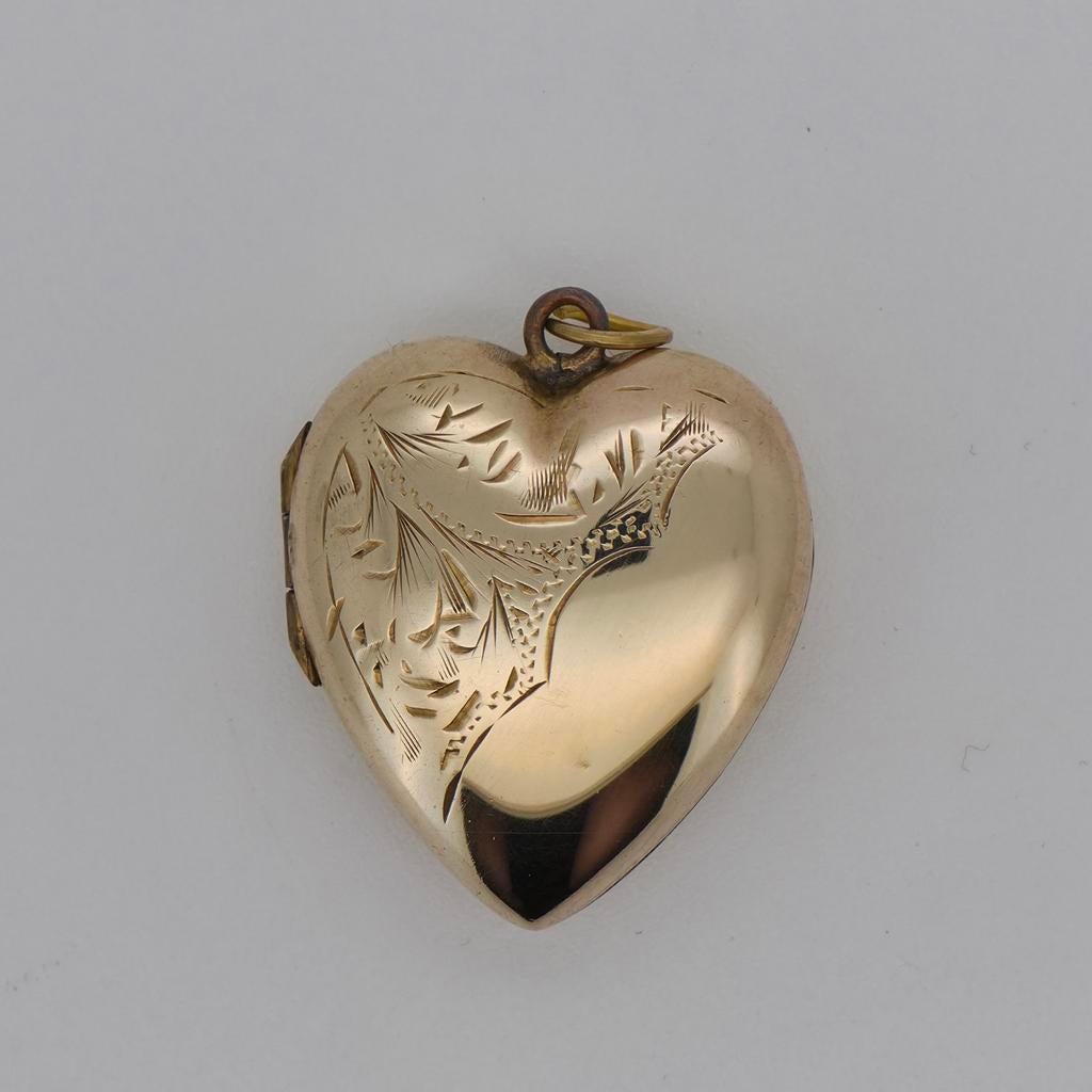 Gouden 9k Hart Medaillon - 5.13g, Sieraden, Tassen en Uiterlijk, Kettinghangers, Gebruikt, Ophalen of Verzenden, Hart, Goud