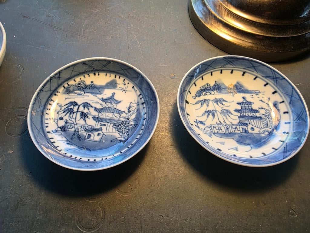 Chinees porselein schotels antiek gaaf, Antiek en Kunst, Ophalen of Verzenden