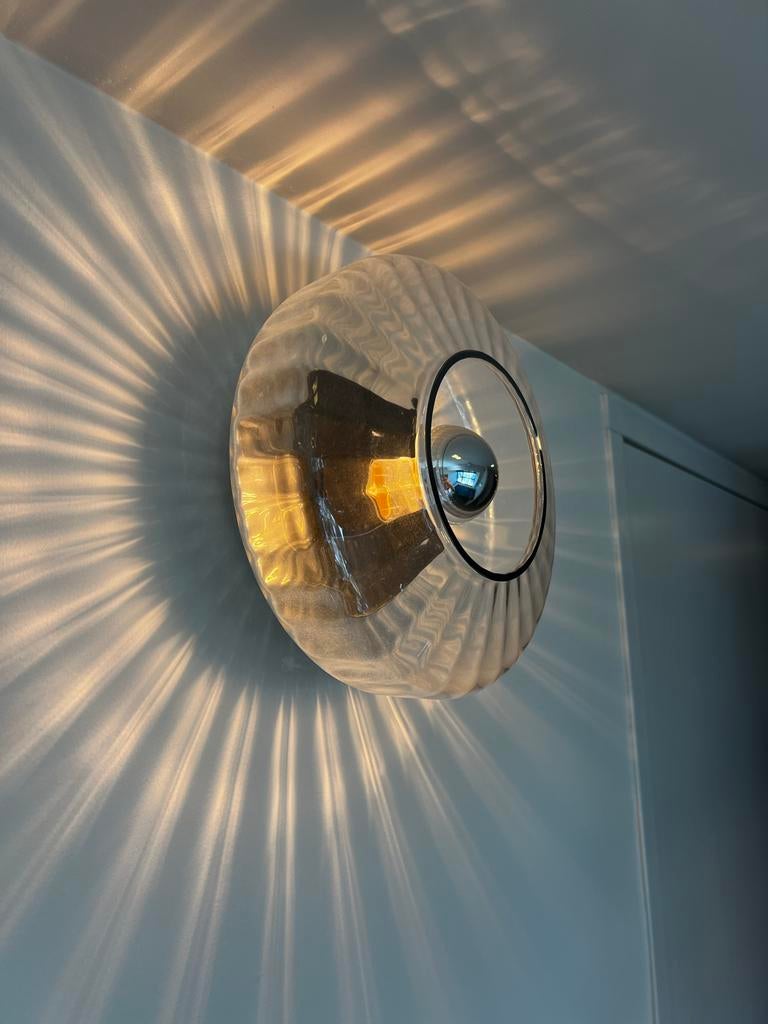 Design By Us New Wave Optic Wandlamp Ø26 cm - Set van 3, Ophalen, Nieuw, Glas