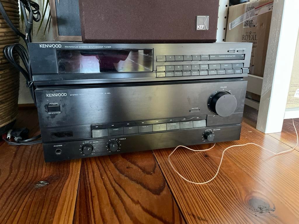 Kenwood Stereo Set: Tuner en Versterker (R-42L), Ophalen of Verzenden, Gebruikt, Tuner of Radio, Losse componenten