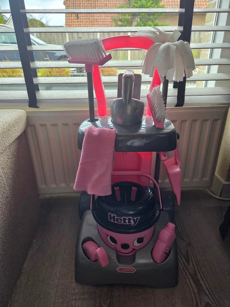 Casdon Hetty Deluxe Reinigingswagen Speelgoedschoonmaakset, Kinderen en Baby's, Speelgoed | Overig, Gebruikt, Meisje, Ophalen