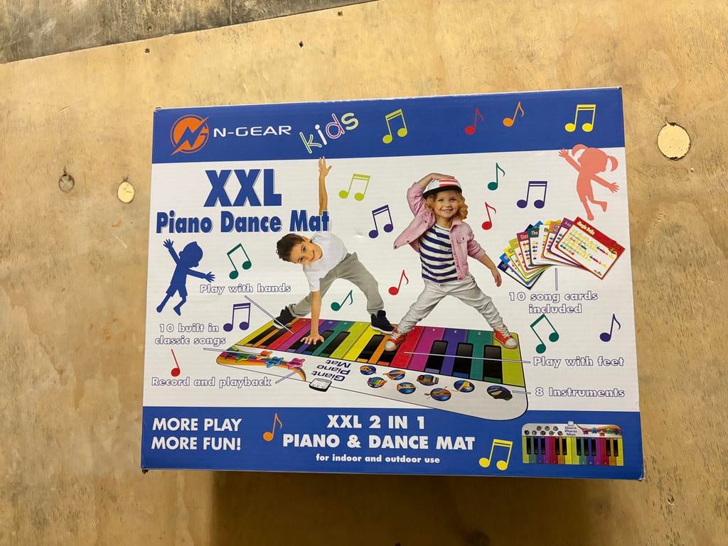 XXL piano dance mat met originele doos, Ophalen, Zo goed als nieuw, Speelkleed, Met geluid