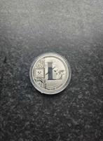 Zilver kleur LItecoin coin / munt, Ophalen of Verzenden, Buitenland, Munten