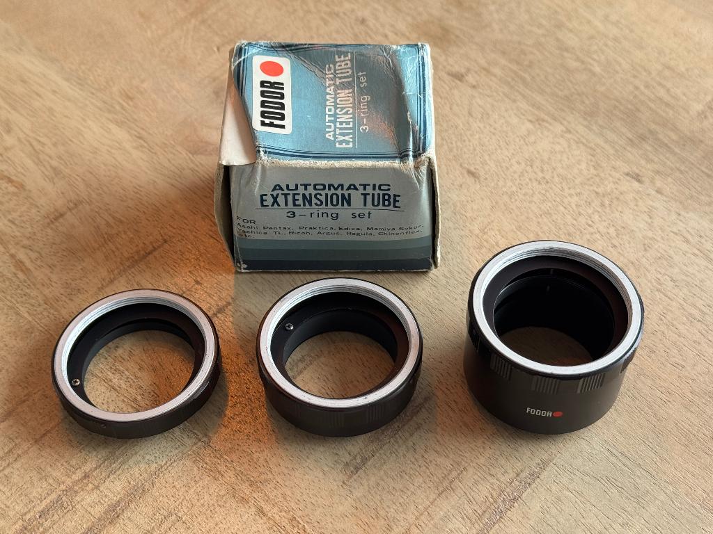 Fodor M42 Tussenringen Set 3-delig + Vintage Doosje, Ophalen, 1960 tot 1980, Overige typen