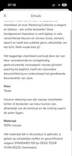 Westwing Vloerkleed Jane 300x400cm Taupe Viscose, Huis en Inrichting, Stoffering | Tapijten en Kleden, Ophalen, Beige, Zo goed als nieuw