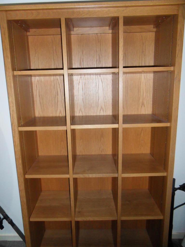 Massief eiken boeken/schappenkast, Ophalen