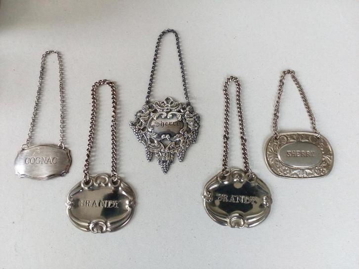 Karaf/fessenhangers.o,a.Cognac/sherry/Brandy.Pr.p/st vanaf, Antiek en Kunst, Curiosa en Brocante, Ophalen of Verzenden