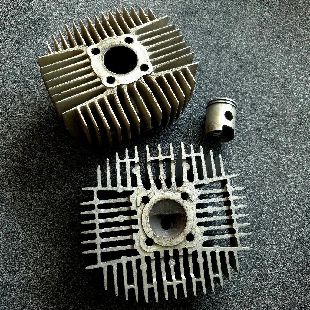 Kreidler Cilinder 15.13.97 W1 Mahle + Ciliderkop en Zuiger, Ophalen of Verzenden, Gebruikt, Cilinder