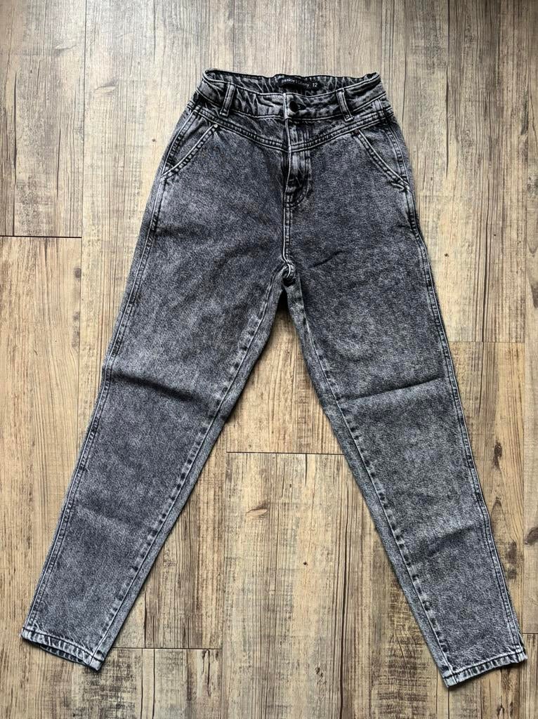 Grijze spijkerbroek Merk Frankie&Liberty Maat 12 (152), Ophalen of Verzenden, Zo goed als nieuw, Grijs, W27 (confectie 34) of kleiner