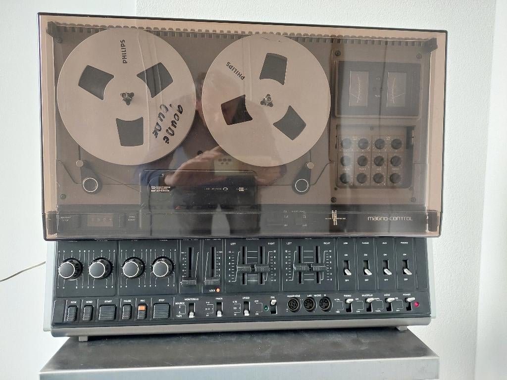 Philips N4506 tapedeck, Ophalen, Bandrecorder, Met stofkap