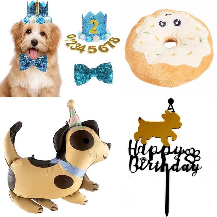 Honden verjaardagspakket, Dieren en Toebehoren, Honden-accessoires, Nieuw, Ophalen of Verzenden