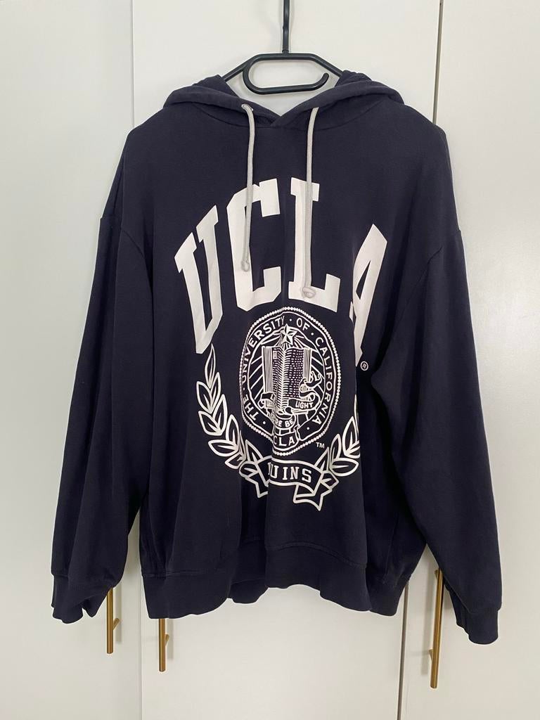 H&M UCLA hoodie navy blauw maat M, Verzenden, Gedragen, Maat 38/40 (M), Blauw