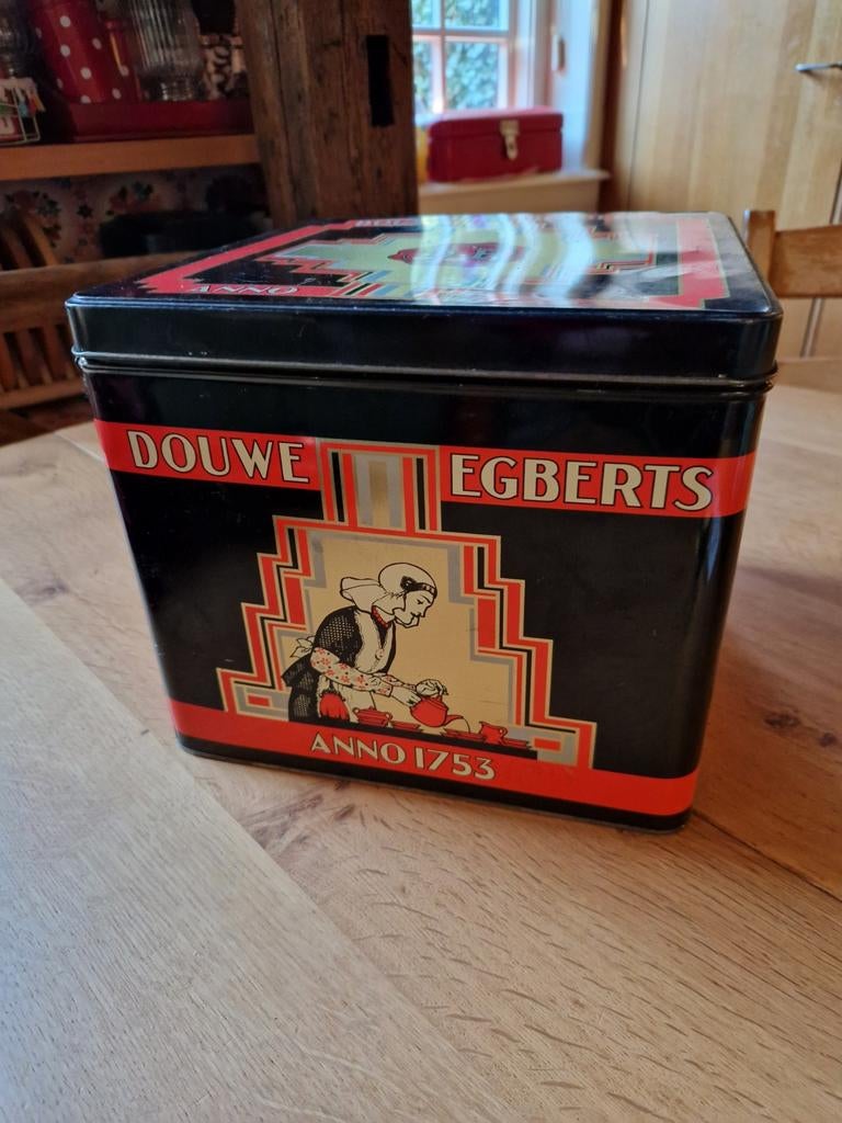 GROOT DOUWE EGBERTS BLIK, Verzamelen, Blikken, Ophalen of Verzenden, Koffie, Douwe Egberts