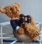 Decoratief beeldje van beer met matrozenpak en verrekijker, Verzamelen, Ophalen of Verzenden, Zo goed als nieuw, Dier
