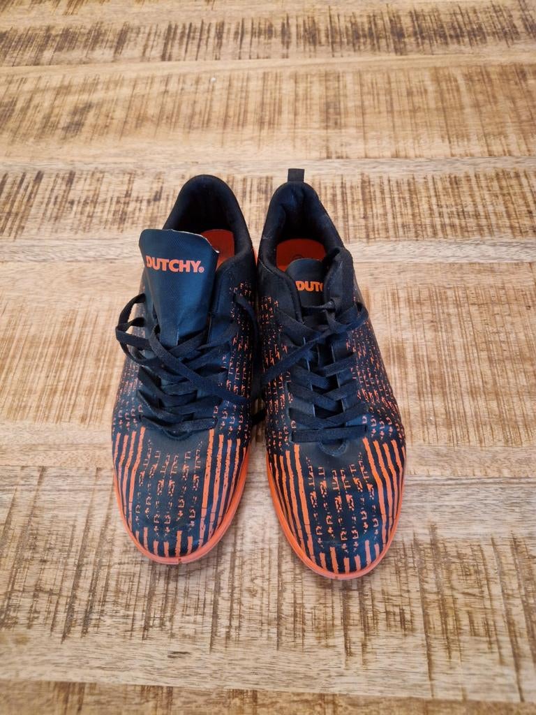Dutchy gymschoenen maat 40 - Zwart/Oranje, Ophalen, Gebruikt
