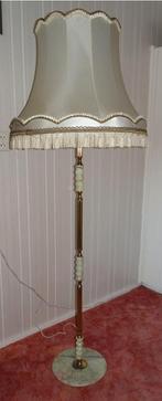 Lamp - vloerlamp Onyx Marmeren voet incl. kap met franje, Ophalen, 150 tot 200 cm