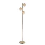Gouden vloerlamp met 3 glazen bollen - design chique, Ophalen, Zo goed als nieuw, Glas, 150 tot 200 cm