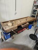 Mooie oude houten werkbank, Doe-het-zelf en Verbouw, Werkbanken, Ophalen of Verzenden, Gebruikt, 170 cm of meer