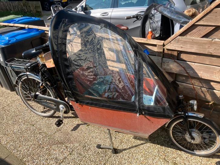 Elektrische bakfiets te koop, Fietsen en Brommers, Fietsen | Bakfietsen, Gebruikt, Overige merken, 2 kinderen, Elektrisch, Huif