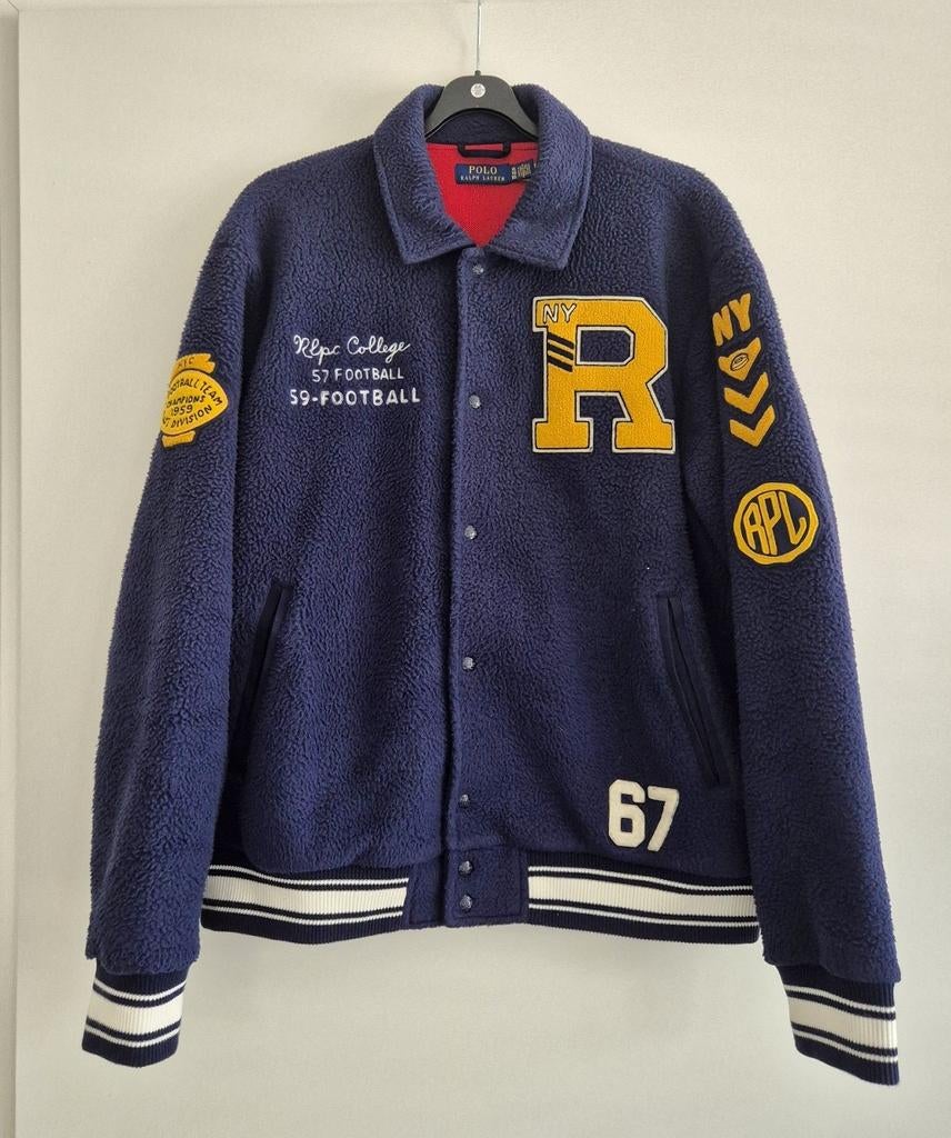 Polo Ralph Lauren Baseball Jack XL, Kleding | Heren, Jassen | Zomer, Blauw, Maat 56/58 (XL), Ophalen of Verzenden, Polo Ralph Lauren