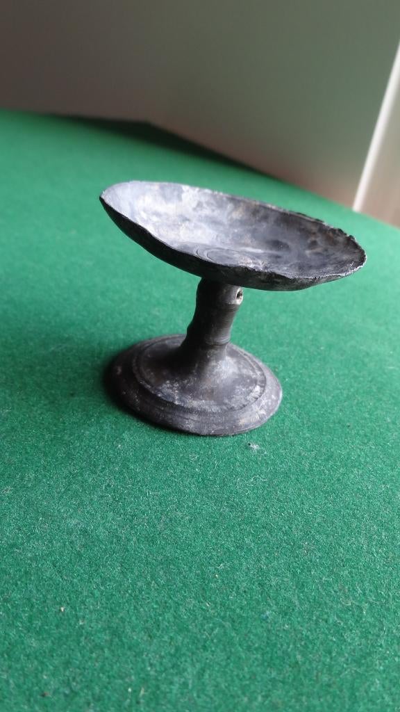 Bodemvondst Tin 17e eeuw Schaal Kinderspeelgoed, Antiek en Kunst, Ophalen of Verzenden