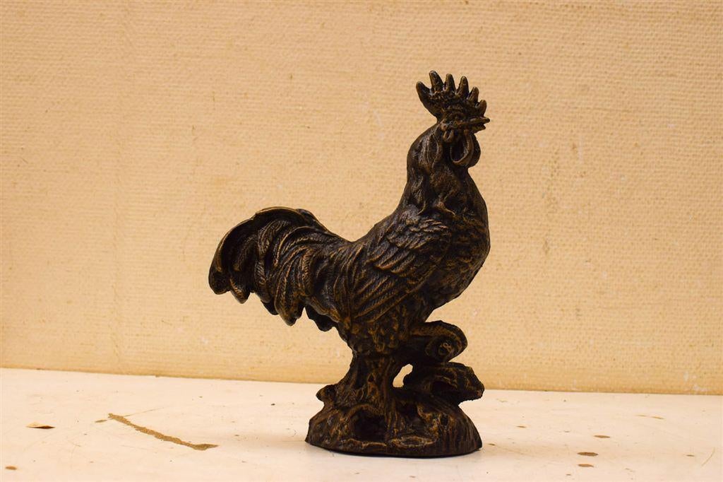 Gietijzeren Beeld van een Haan 51196, Ophalen of Verzenden, Gebruikt, Dier