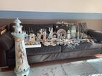 Groot strandthema decoratiepakket - vuurtoren, schelpen, etc, Ophalen, Zo goed als nieuw