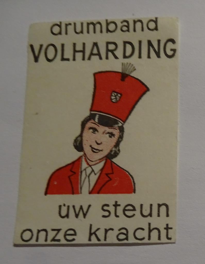 DRUMBAND  VOLHARDING   UW STEUN ONZE KRACHT, Verzenden, Zo goed als nieuw, Luciferdoosjes of -merken