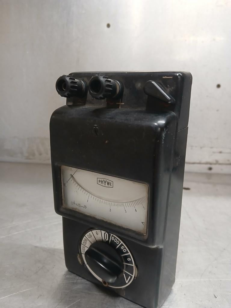 Phywe antiker voltmeter messgerät bakeliet, Antiek en Kunst, Ophalen of Verzenden