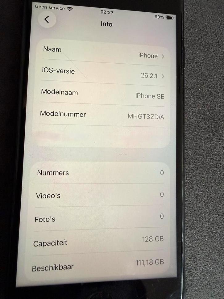 iPhone SE (2020) 128 GB 2e generatie, Telecommunicatie, Mobiele telefoons | Apple iPhone, Zo goed als nieuw, 128 GB, Zonder abonnement