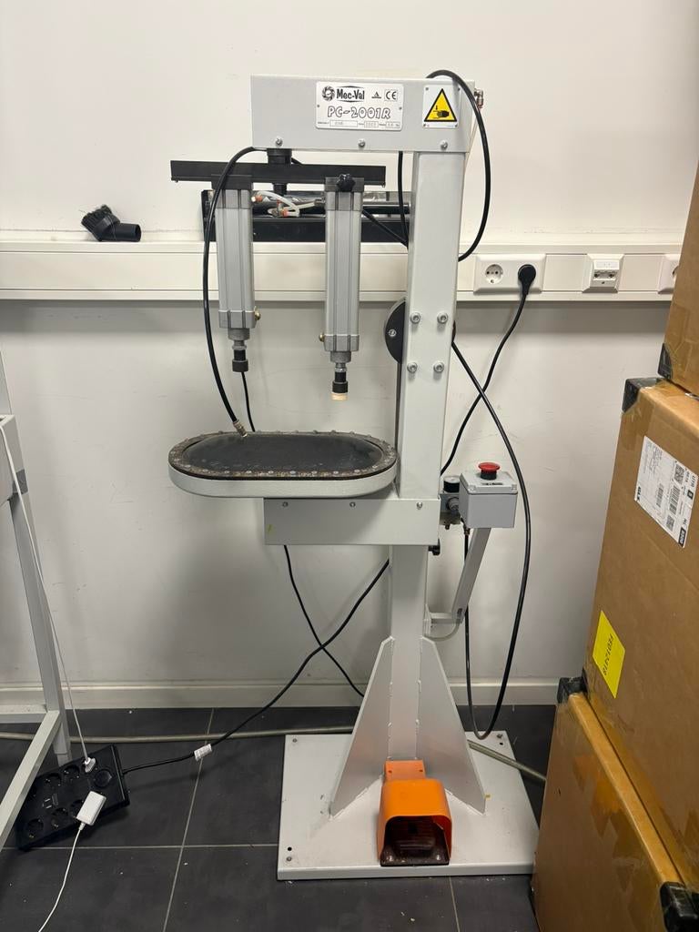 MEC- AL ZOLENPERS MACHINE AFTEKENEN SCHOENMAKERIJ, Ophalen, Zo goed als nieuw