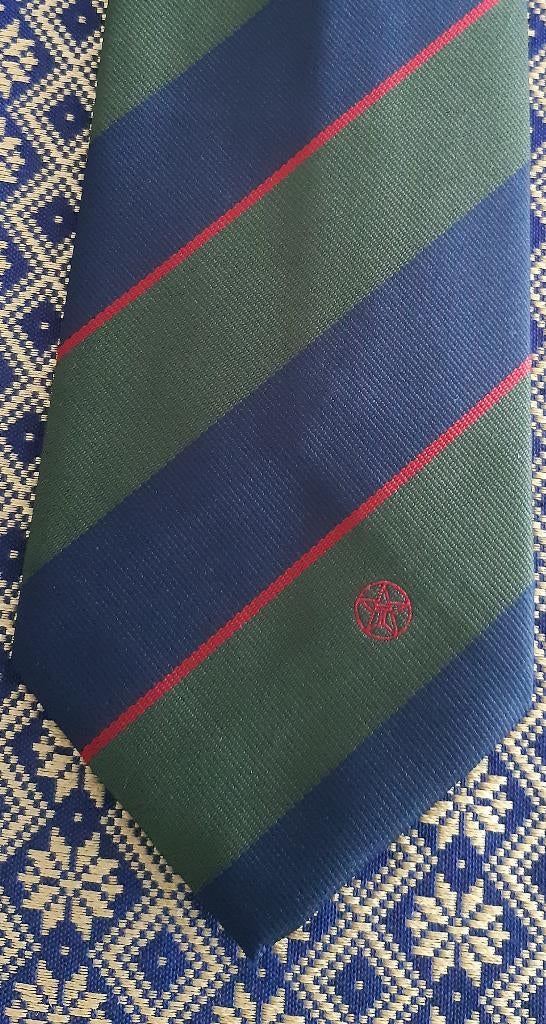 Texaco stropdas groen-rood-blauw gestreept, Ophalen of Verzenden, Nieuw, Gebruiksvoorwerp