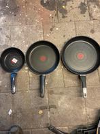 Tefal Koekenpannen Set - 3 stuks, Aluminium, Ophalen of Verzenden, Zo goed als nieuw, M