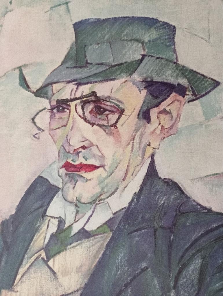 Leo Gestel Bergense School offset prent jaren 50-60, Ophalen of Verzenden, 1940 tot 1960, Gebruikt