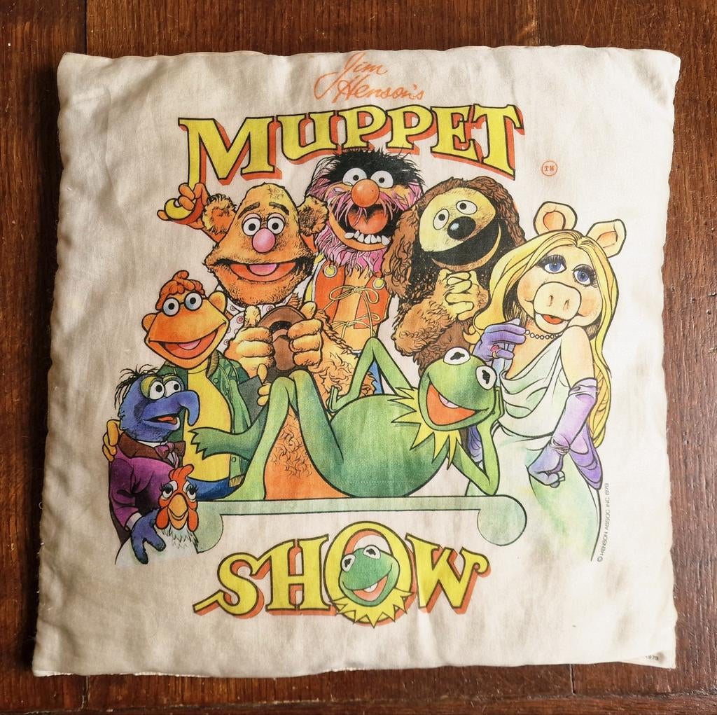 Zeldzaam Origineel Muppets kussentje 1979 the Muppet Show, Ophalen of Verzenden, Gebruikt, Tv, Gebruiksvoorwerp
