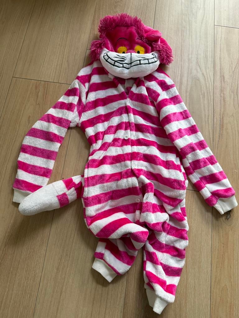 Verkleedpak cheshire 95cm / 3jaar, Kinderen en Baby's, Ophalen of Verzenden, Zo goed als nieuw, 104 of kleiner, Jongen of Meisje