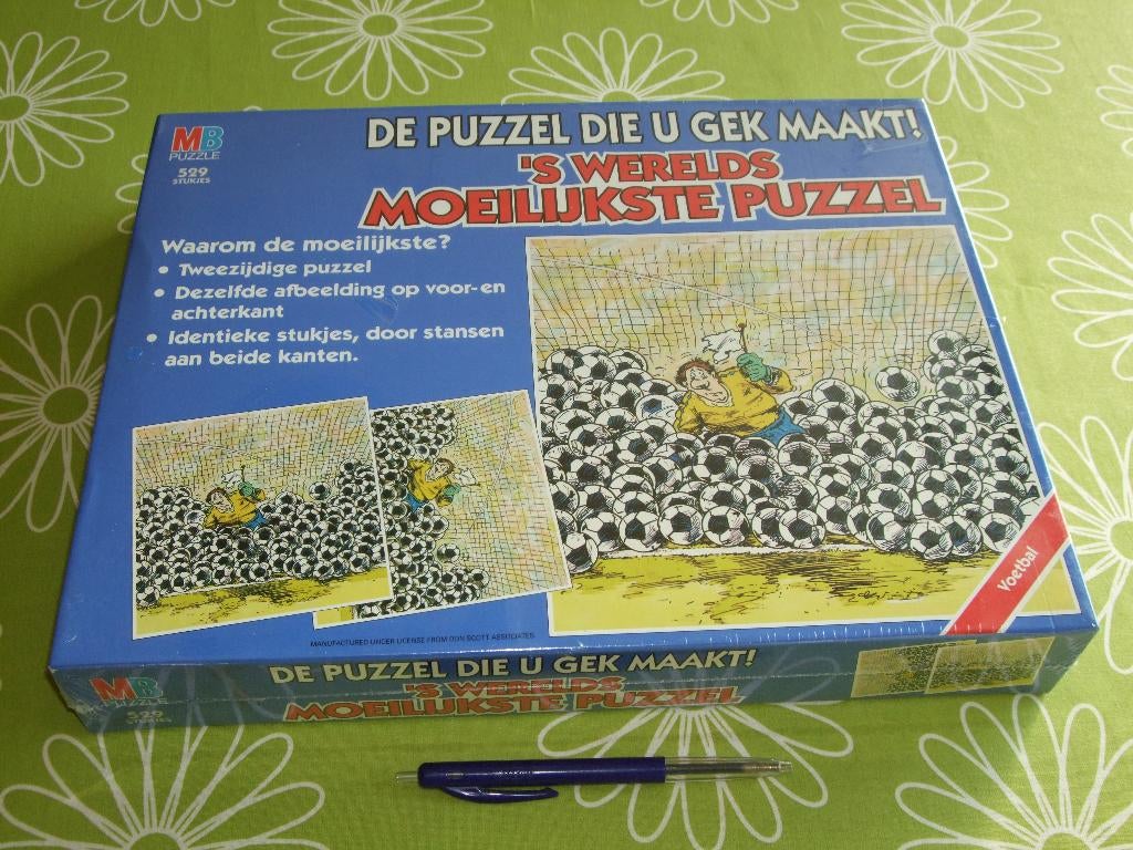Nieuw in seal: Voetbal - Werelds moeilijkste puzzel, Ophalen of Verzenden, 500 t/m 1500 stukjes, Nieuw, Legpuzzel