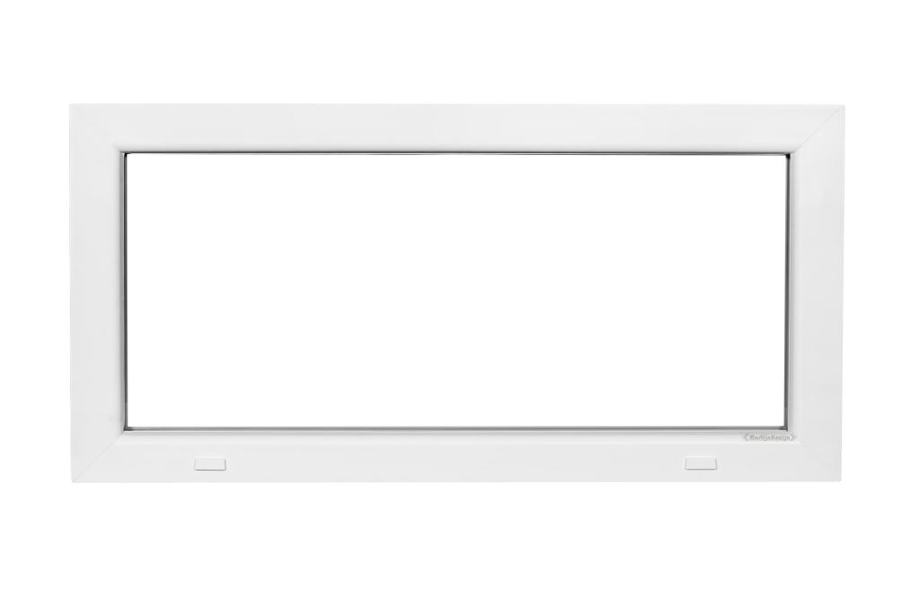 Kunststof Kozijn Vast  B100 H50cm Wit, Doe-het-zelf en Verbouw, Kozijnen en Schuifpuien, Niet ingevuld, Kunststof, Raamkozijn