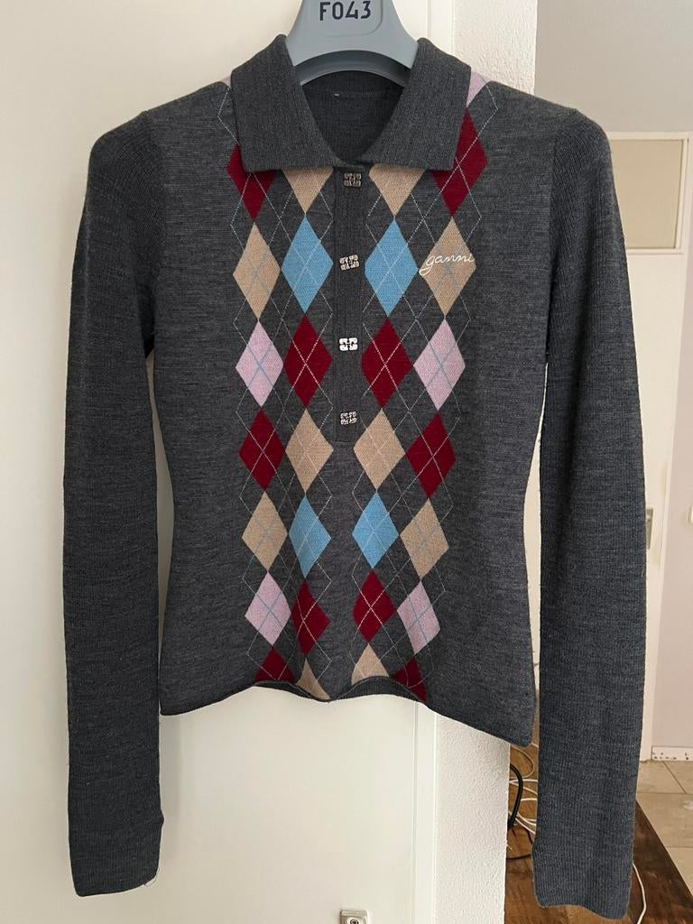 Trui van het merk GANNI maat L, Kleding | Dames, Truien en Vesten, Ophalen of Verzenden, Zo goed als nieuw, Maat 38/40 (M), Overige kleuren