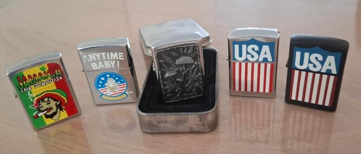 Vijf leuke sigarettenaanstekers, Verzamelen, Rookartikelen, Aanstekers en Luciferdoosjes, Nieuw, Aansteker, Verzenden