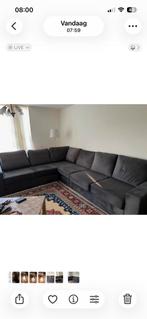 Grote hoekbank, donkergrijs, 330x270 cm, Ophalen, Gebruikt, Hoekbank, 300 cm of meer