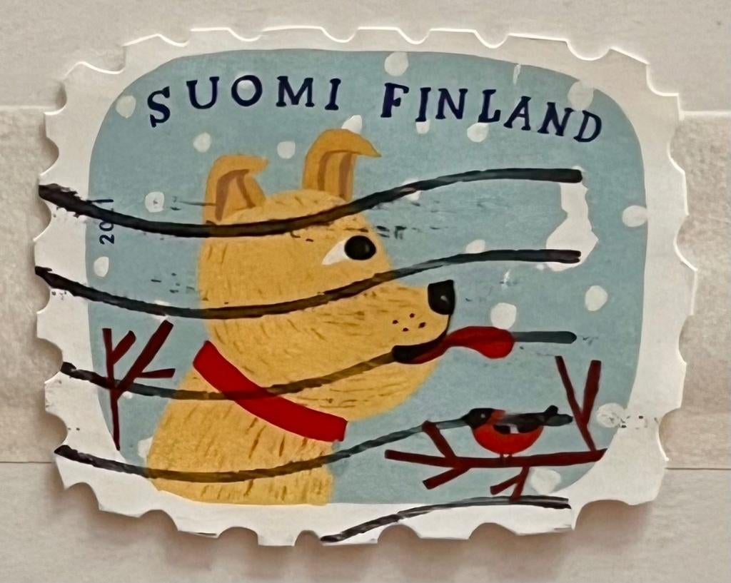 Postzegel Finland 2021 Eerste sneeuw, Verzenden, Finland, Gestempeld