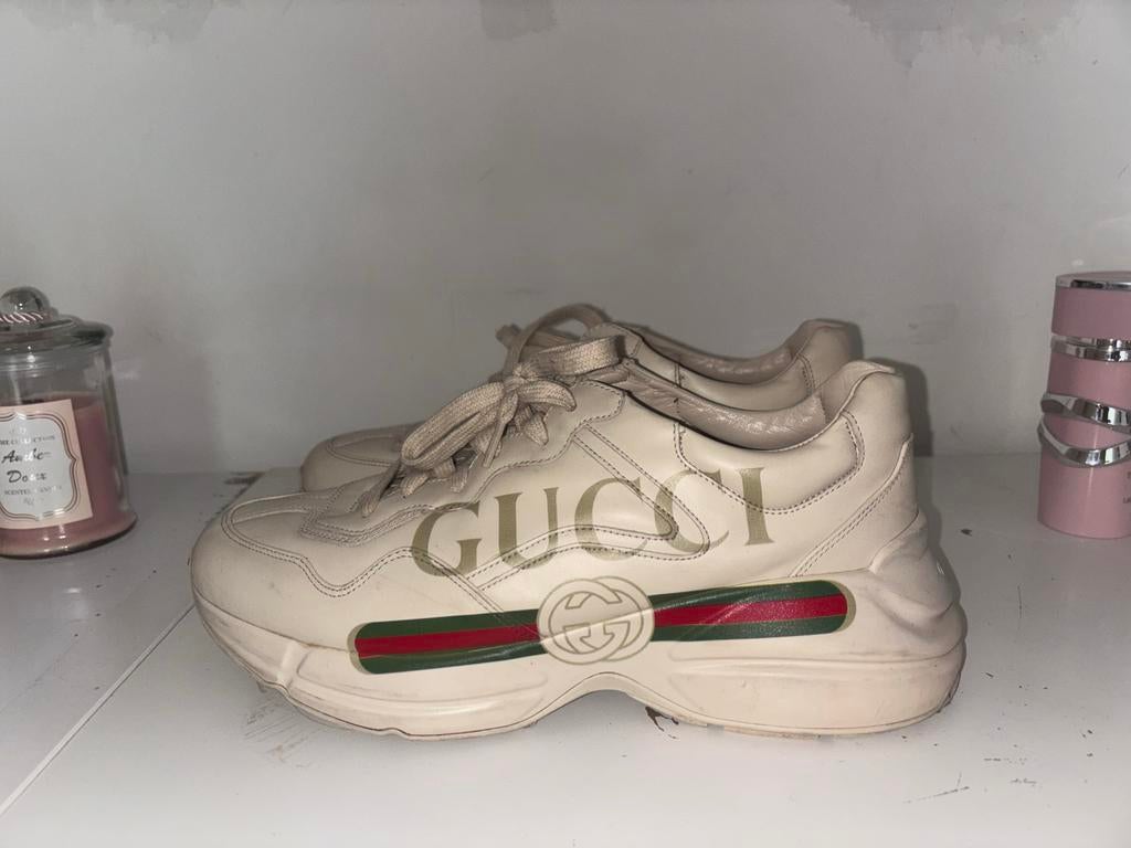 Gucci heren schoenen, maat 43, Kleding | Heren, Schoenen, Ophalen of Verzenden, Zo goed als nieuw, Wit